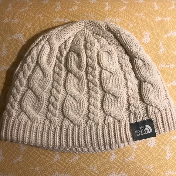 north face pink beanie
